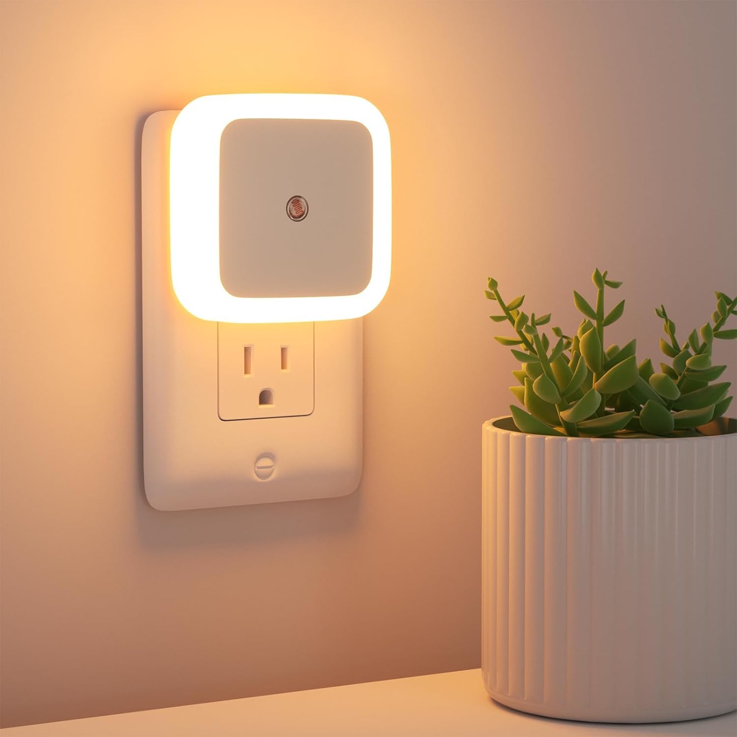 One94Store Smart Night Sensor Light Bulb Comes with Automatic ON/Off Dim LED | Energy-Efficient Night Sensor Light Bulb |Daily use for Home Stairs, Kitchen, Bathroom, Walldrobe (Warm White)-Pack of 1