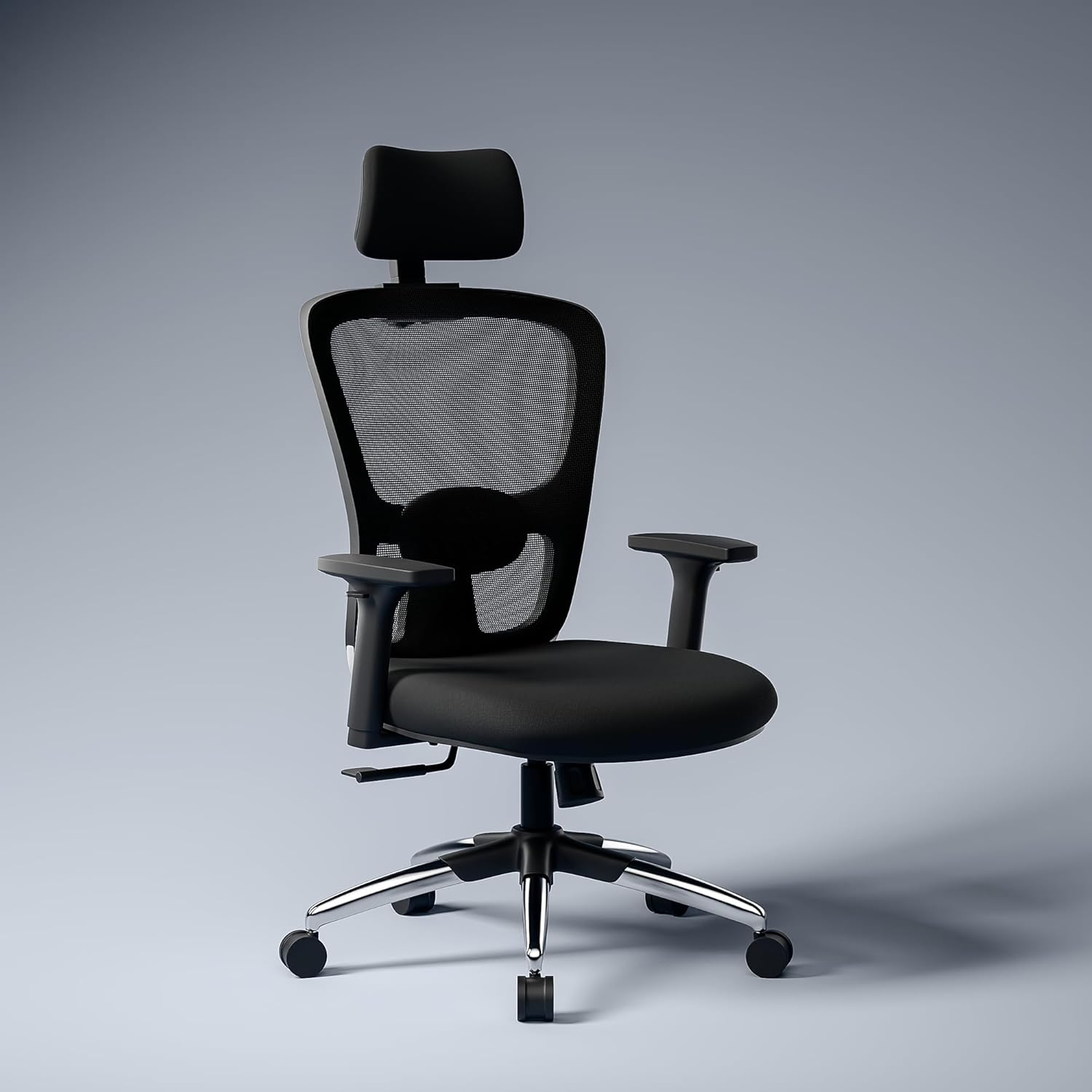 Green Soul Jupiter Superb (2024 Edition) | Ergonomic Mesh Office Chair for Work | 3 Year Warranty | Multi-Lock Synchro Tilt Recline Mechanism | 2D Armrest | Adjustable Lumbar | High Back | Black