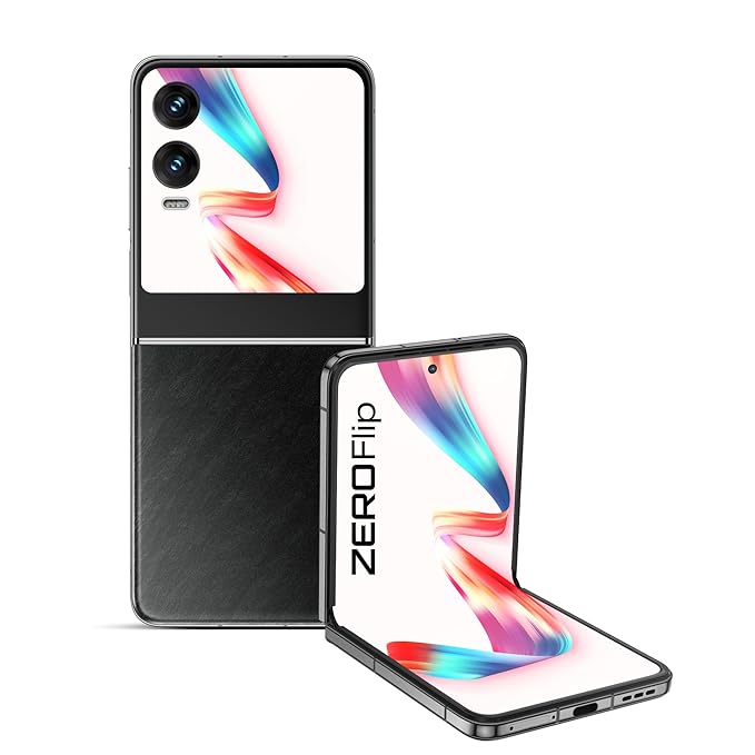 Infinix Zero Flip 5G (Rock Black, 8GB RAM, 512GB Storage) 8GB Virtual RAM, 120HZ Punch Hole Display, MediaTek D8020, Dual JBL Speakers, 4720mAh Battery, 3D Pets