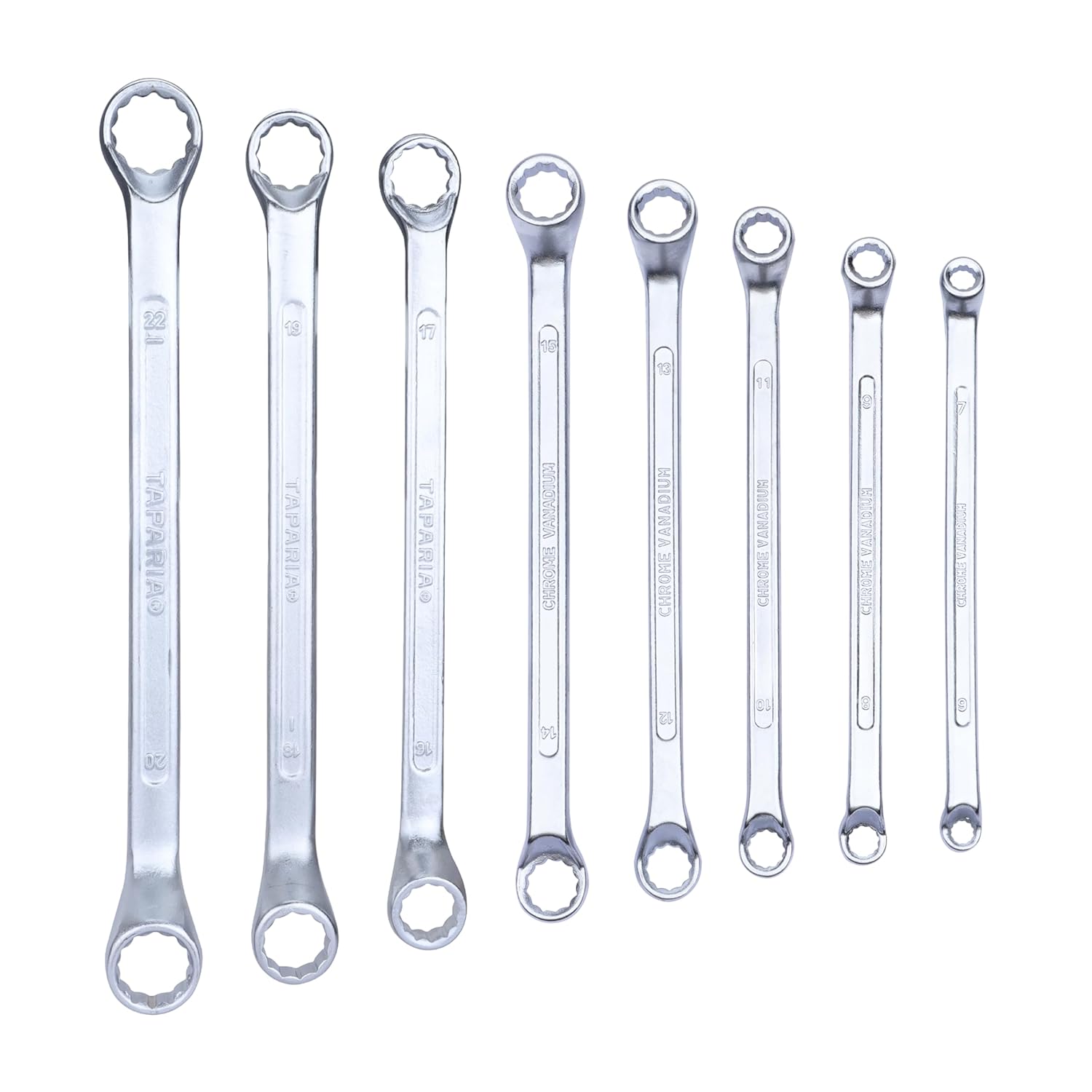Taparia 1808 8-Pieces Ring Spanner Set