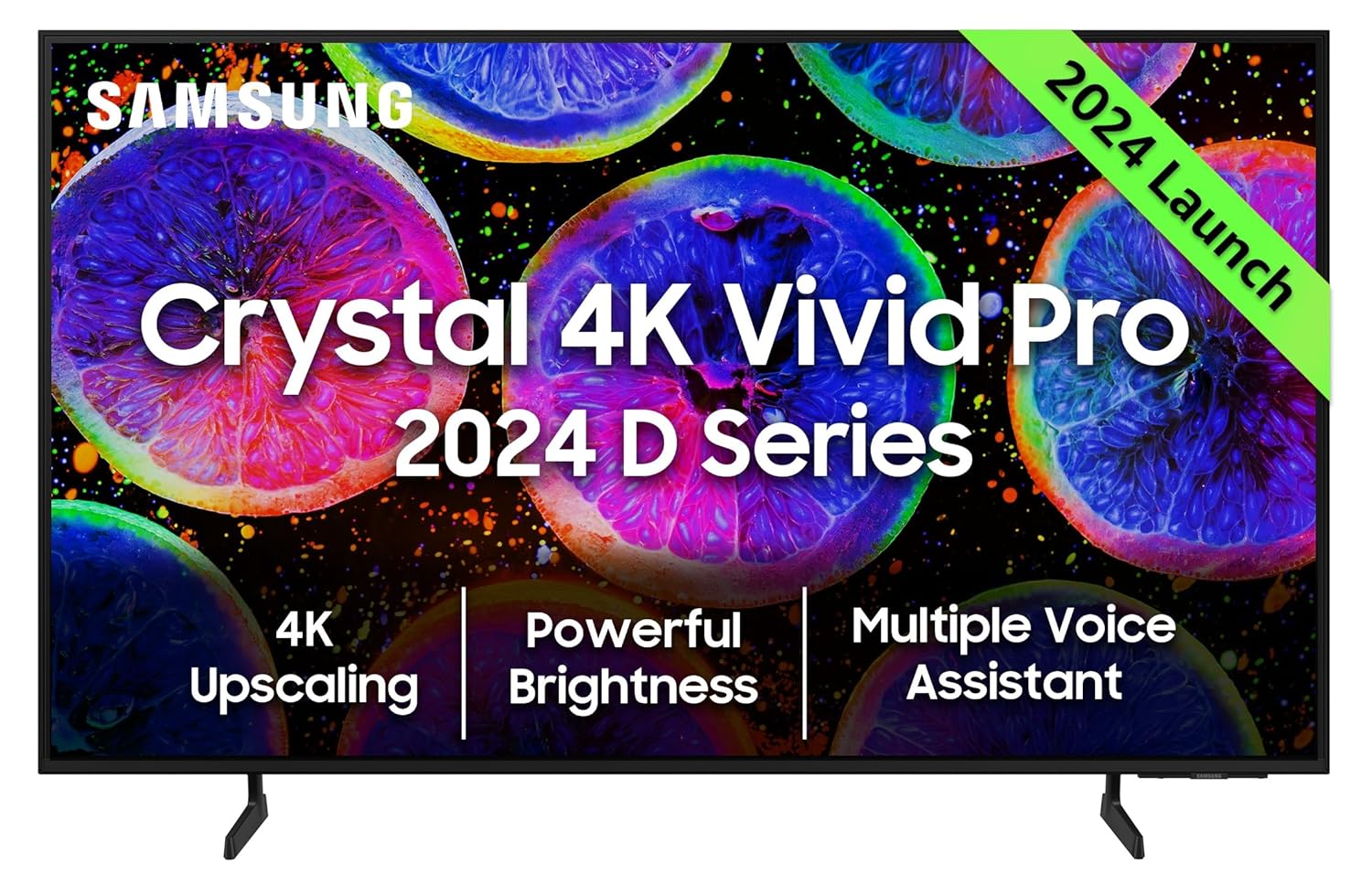 Samsung 108 cm (43 inches) D Series Brighter Crystal 4K Vivid Pro Ultra HD Smart LED TV UA43DUE77AKLXL (Black)